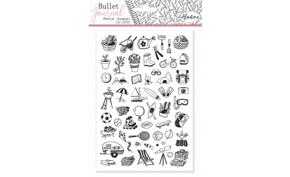Tampons Stampo Bullet Journal - Organisation de bureau - 61 pcs - Kit tampon  - Creavea